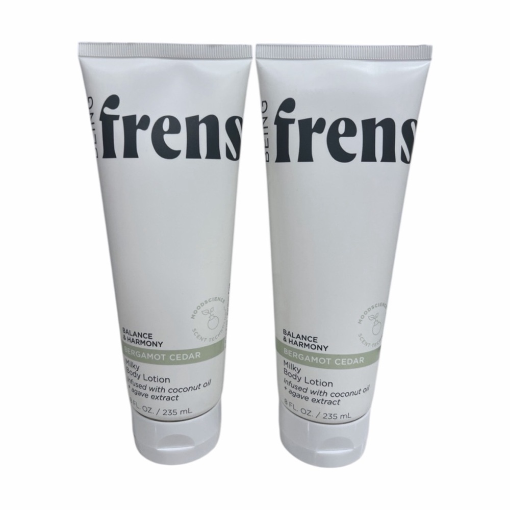X 2 Being Frenshe Balance & Harmony Vegan Body Lotion Bergamot Cedar 8 oz NEW